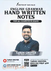 English Grammar Hand Written Notes by Tanu Malik - Tarun Grover