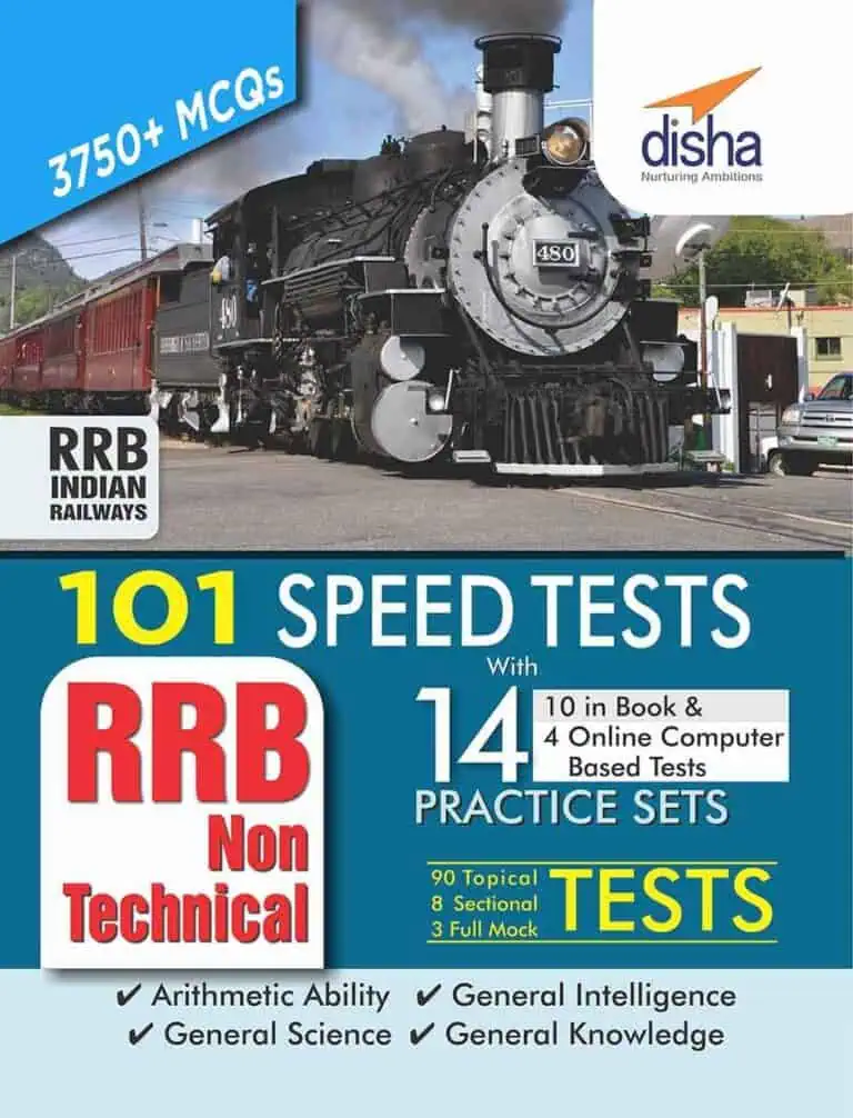 Disha RRB NTPC 101 Speed Tests with 14 Practice Sets 3750 MCQs