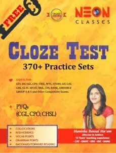 CLOZE TEST (PYQ) 370+ Practice Sets - Neon Classes