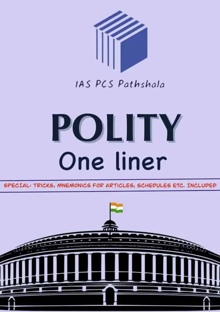 Polity One Liner Hand Written Notes - IAS PCS Pathshala [English Medium]