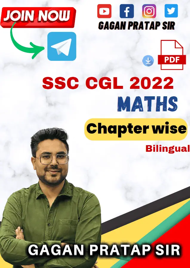 SSC CGL 2022 Complete Chapterwise Maths Questions - Gagan Pratap Sir [Bilingual]