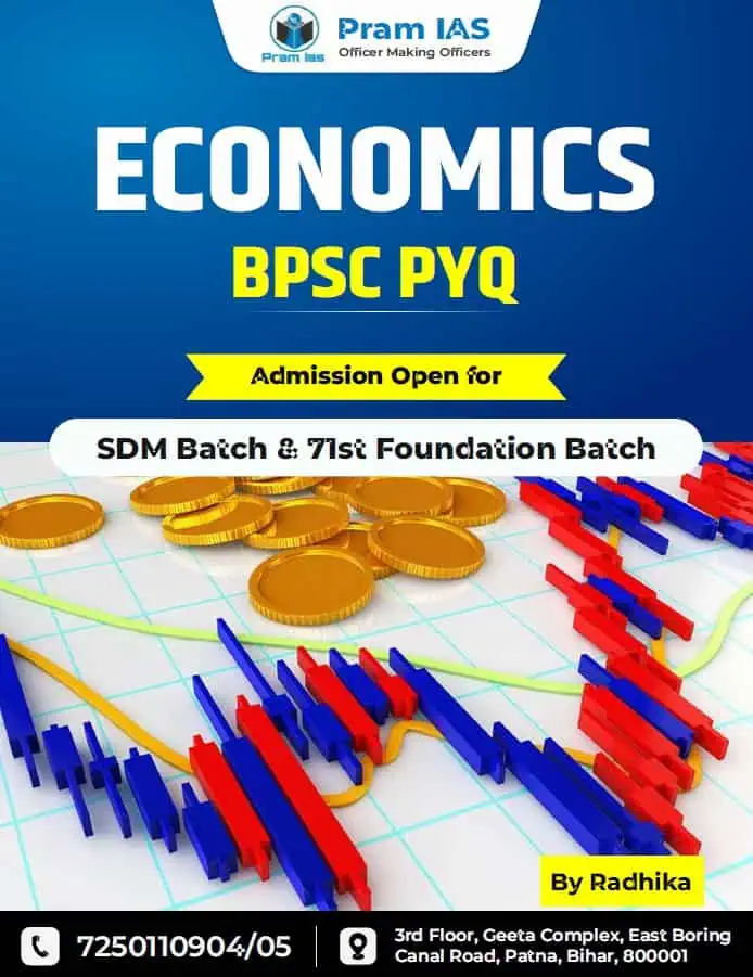 INDIAN ECONOMY BPSC PYQ by Radhika Mam - Pram IAS [English Medium]