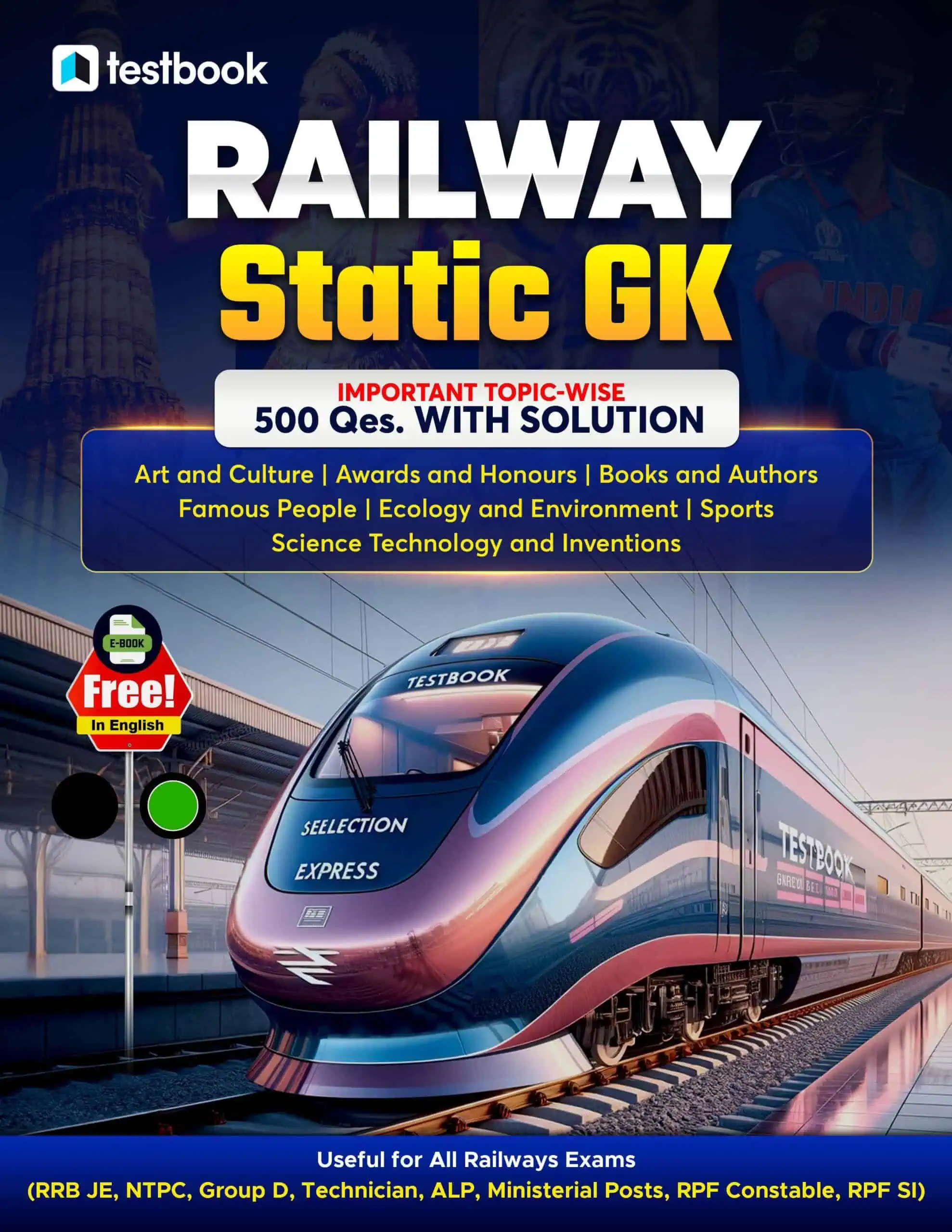 Railway Static GK PYQ Based Ebook [English Medium] - Testbook