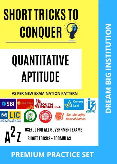 Short Trick to Conquer Quantitative Aptitude - Dream Big Institution