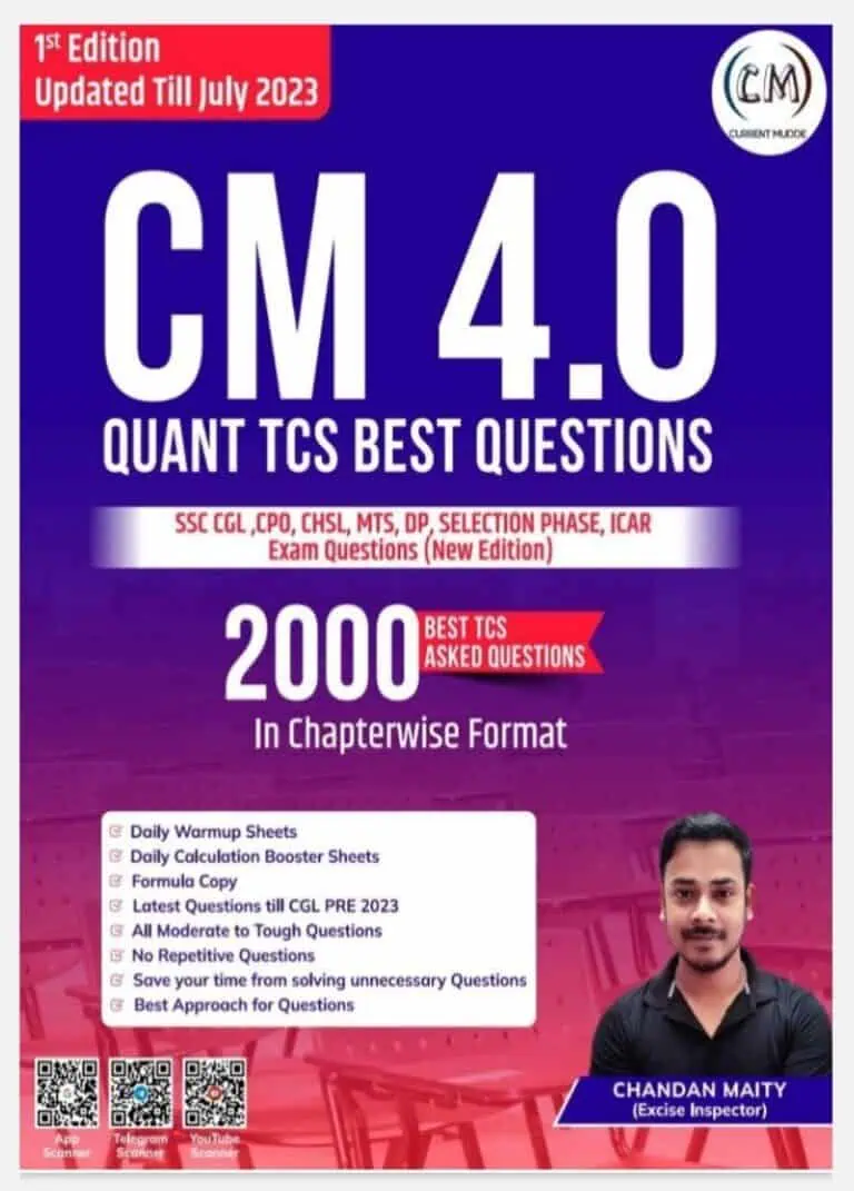 Current Mudde 4.0 Best Quant TCS Questions All SSC Exams