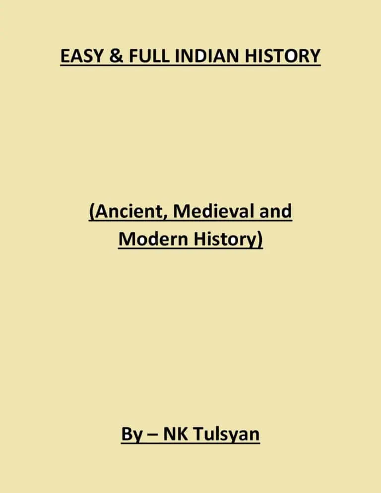 Easy & Full Indian History - Ancient, Medieval & Modern - NK Tulsyan