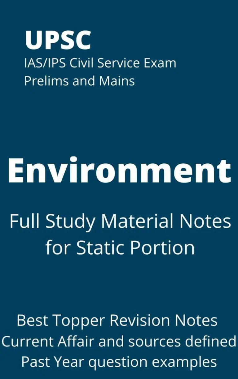 Environment Study Material UPSC IAS_IPS Civil Service Exam - Disha Patel