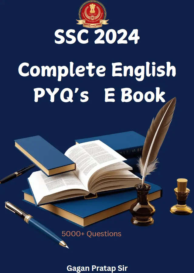 SSC 2024 Complete English PYQs Chapterwise (Easy to Hard Level) by Gagan Pratap Sir