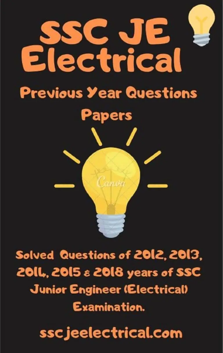 SSC JE Electrical Engineering Solved Previous Year Papers 2012-18 - Saurav D