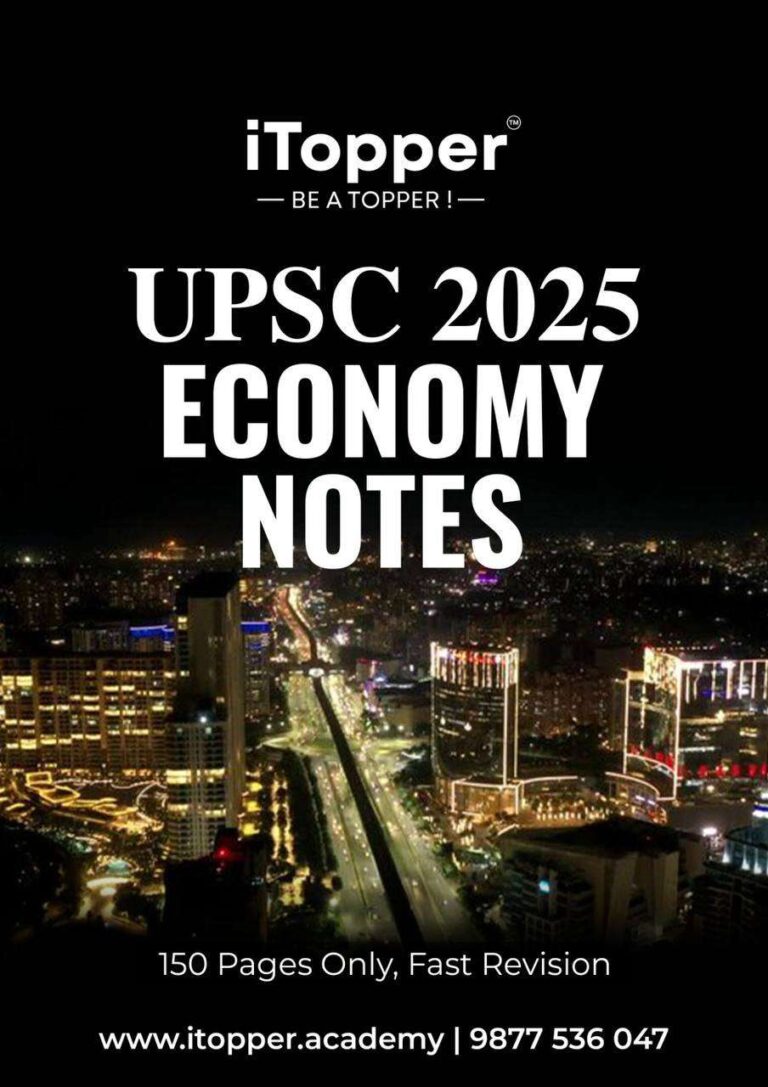 iTopper Indian Economy Notes 2025 [English Medium]